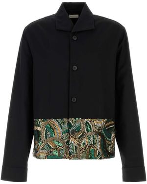 Dries Van Noten 01300-Cruz Emb 3302 M.W.Shirt - Black