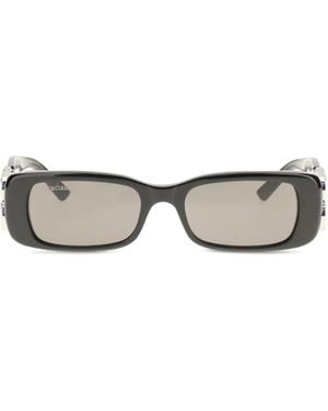 Balenciaga Dynasty Rectangle Sunglasses Acetate - White
