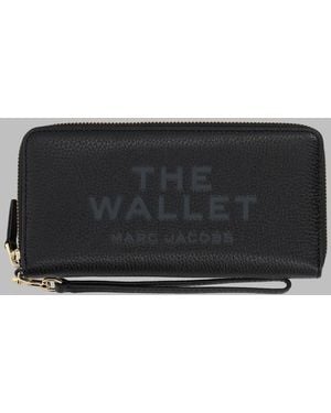 Marc Jacobs Wallet Continental Leather Cow & Purses - Black