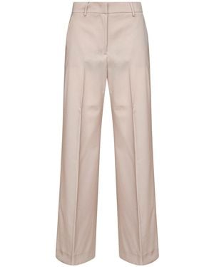 Weekend by Maxmara Palazzo Pants Wkdvisivo Blush Cotton - Natural
