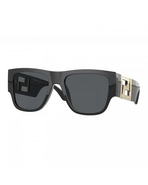 Versace Sunglasses Square Full Rim, Frame And Dark Lens Ve4403Gb1-87 - Black