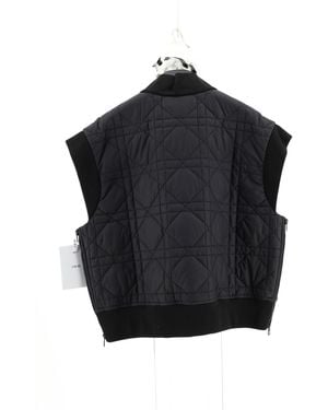 Dior Quilted Vest Cannage Knitwear - Black