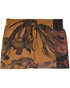 Dries Van Noten Printed Swimsuit - Brown
