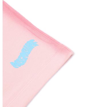 MSGM Fleece Airbrushed Bermuda Cotton Short - Pink