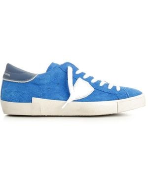 Philippe Model Prsx Sneaker Calf Leather - Blue