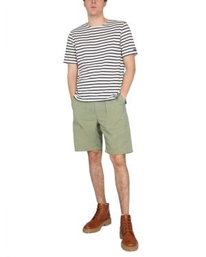 Engineered Garments Bermuda Fatigue Shorts Cotton - Green