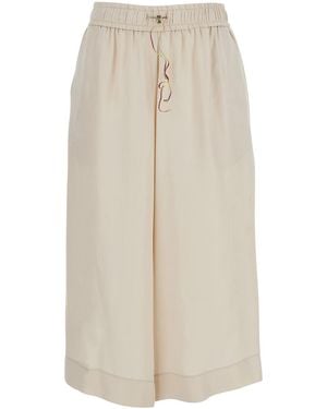 ..,merci Bermuda P427Sand With Side Pockets For Shorts And - White