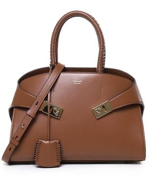Ferragamo Hug Handbag (S) - Brown