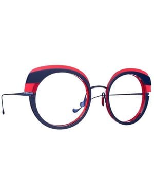 Caroline Abram Wise 522 Blu Rosso Glasses - Blue