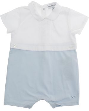 Emporio Armani Romper Cotton Jumpsuits - White