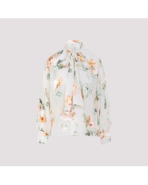 Zimmermann Carousel Burnout Blouse - White