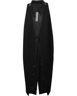 Rick Owens Sleeveless Cyclops Coat - Black