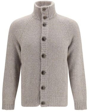 Brunello Cucinelli Grey Wool Oves Aries Cardigan