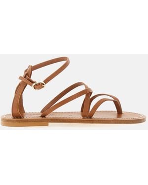 K. Jacques Sandals Leather - Brown