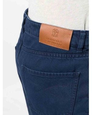 Brunello Cucinelli Dark Leisure Pants - Blue