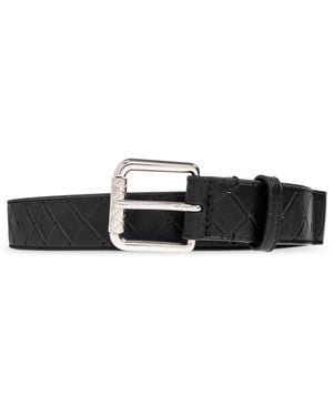 Bottega Veneta Leather Belt - Black