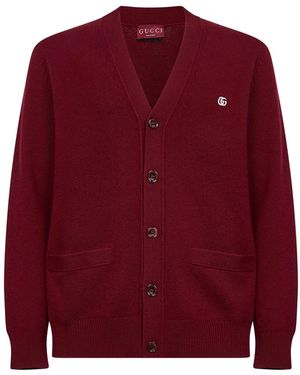 Gucci Wool And Cashmere Embroidered Cardigan