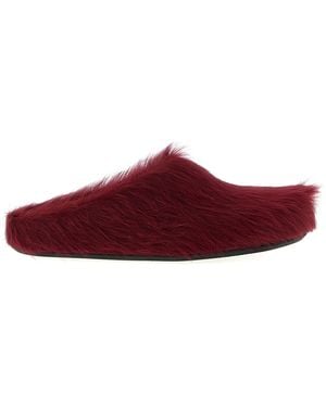 Marni 'Fussbett' Sabots - Red