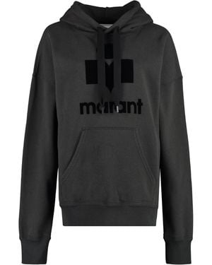 Isabel Marant Isabel Marant Mansel Logo Cotton Hoodie Polyester Hoodies - Black