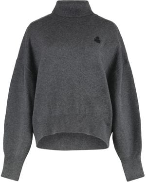 Isabel Marant Nasha Wool And Cotton Sweater - Gray