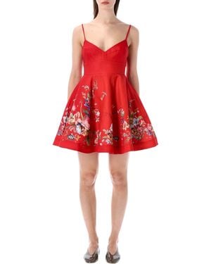 Zimmermann Mini Dress Floral Print - Red