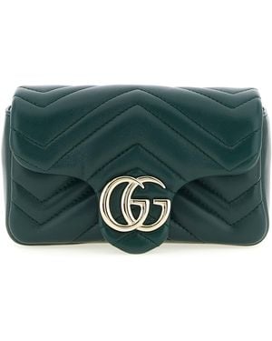 Gucci Lamb Leather Shoulder Bag - Green