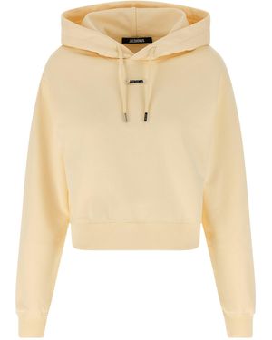 Jacquemus 'Le Hoodie Gros-Grain' Hoodie - Natural