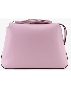 Pinko Beauty Case Leather Make Up Bags - Purple