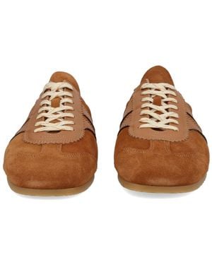 Dries Van Noten Trainer Mule Suede Leather Trainers - Brown