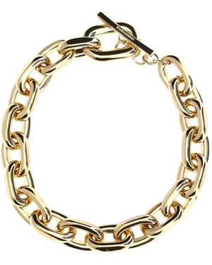 Rabanne Xl Link Chain Necklace Alluminio; Brass Necklaces - Metallic