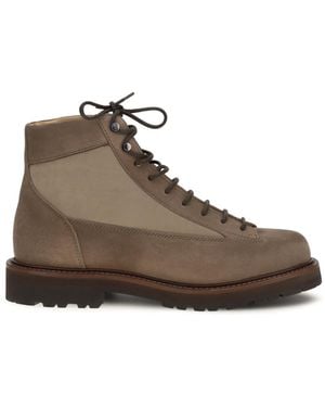 Brunello Cucinelli Lace-Up Ankle Boots - Brown