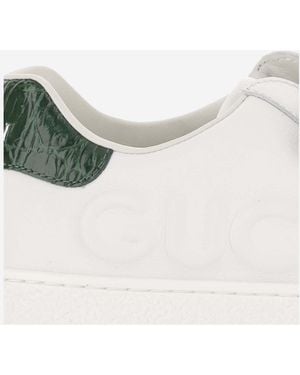 Gucci Sneakers Ace Leather Sneakers - White