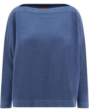F Cashmere Daisy 1 Cashemere Sweater - Blue
