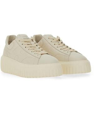 Hogan H-Stripes Sneaker Nappa Leather Sneakers - Natural