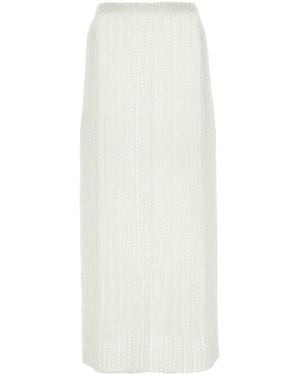 Ferragamo Salvatore Cotton Skirt - White