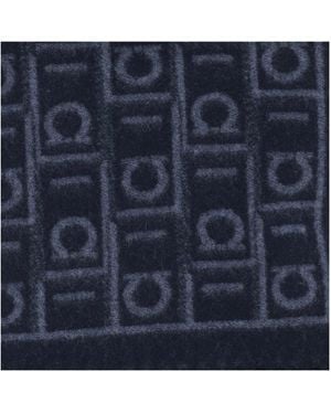 Ferragamo Wool-Blend Scarf New-Oxford/Oxford - Blue