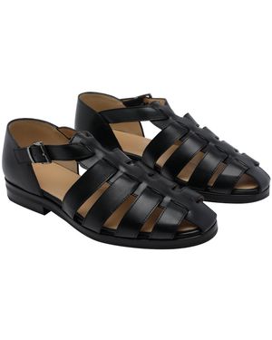 Paraboot Calf Leather/Rubber Sole - Black