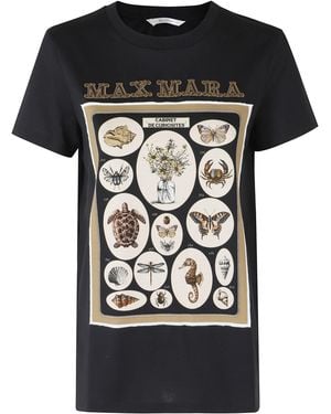 Max Mara Spadino Cotone T-Shirt - Black