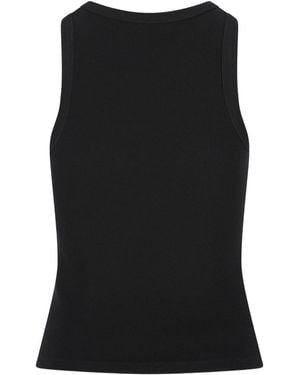 Givenchy Logo Cotton Tank Top - Black
