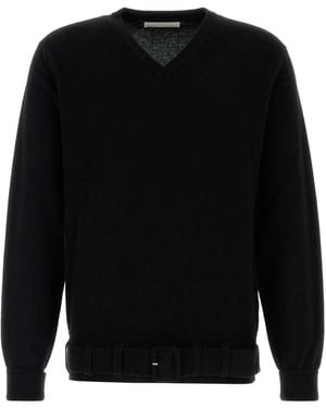 Random Identities Wool Blend Sweater - Black