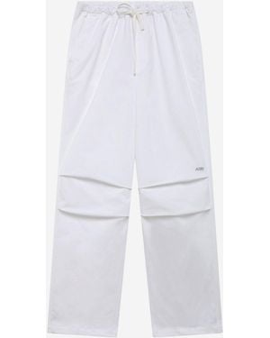 Autry Nylon Pants With Logo - White