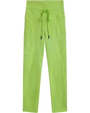 Electric and Rose Leggings Technical Fabric Nylon - Green