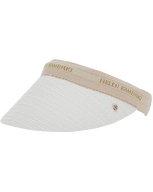 Helen Kaminski Carter Hat With Wide Brim And Elegant Details - White