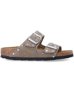 Birkenstock Arizona Suede Rivet - White