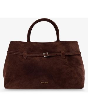 MANU Atelier Handbag Le Cambon 35 Suede Handbags - Brown
