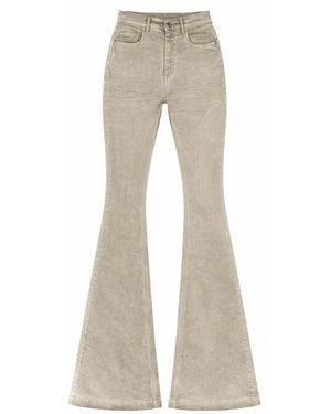 Rick Owens Boot Cut Jeans Cotton Pants - Gray