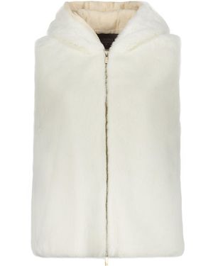 Lorena Antoniazzi Faux Fur Waistcoat - White