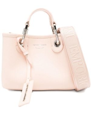 Emporio Armani Mini Myea Handle Shoulder Tote Bag - Pink