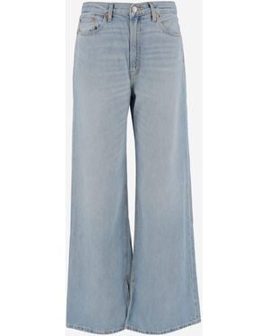RE/DONE Cotton And Lyocell Jeans - Blue