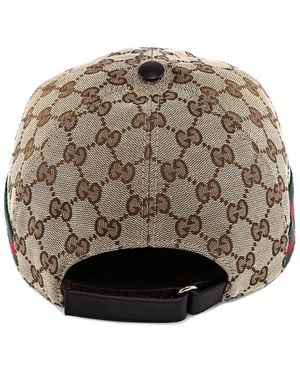 Gucci Gg Supreme Fabric Hat - Brown